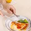 Elegant Hammered Stainless Steel Cutlery Set: Knife, Fork, Spoon for Western Dining