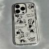 Graffiti M-Mickey Minnies Phone Case for Xiaomi Redmi Note A5 A3 15 14 13 14c 13c 12 11 10 9  Pro Plus 4G 5G Transparent Cover