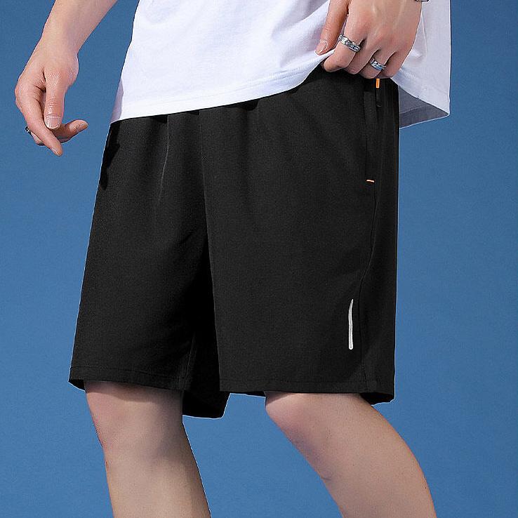 Ice Silk rychleschnoucí šortky pro pánské léto Jednoduché volné oversized sportovní elastické krátké kalhoty Capris