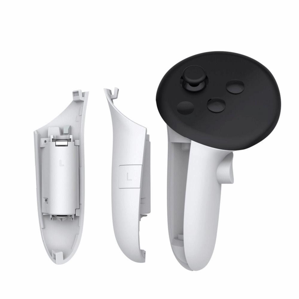 Empuñaduras Recargables para Controlador Derecho e Izquierdo Cubierta de Batería para Controlador de Auriculares VR Meta Quest 3/3S