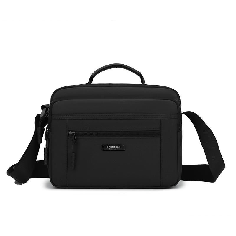 Men's Crossbody Bag Large Capacity Multi-Layer Business Handbag Traveling Shoulder Bag