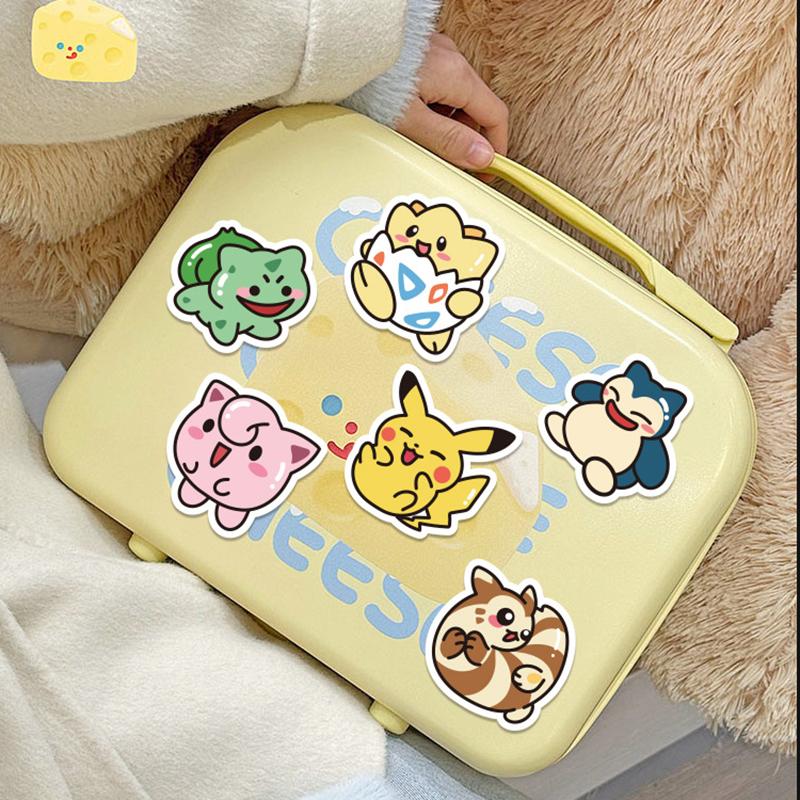 50 stk Kawaii Anime Pokemon Klistremerker Pikachu Dekaler DIY For Bærbar PC Bagasje Skateboard Telefon Tegneserie Barn Leke Gave Klistremerker