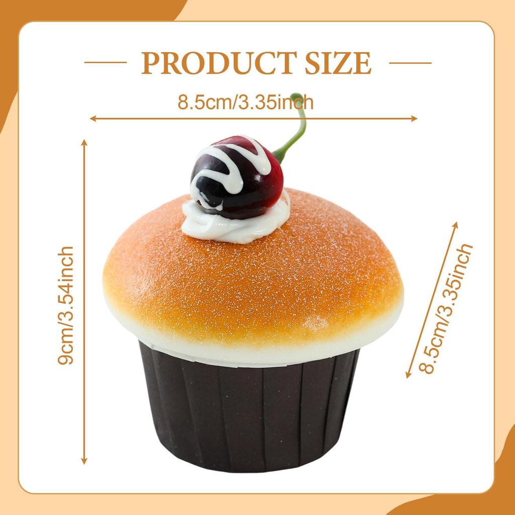 Artificial Cake Model Funny Artificial Cupcake Display Prop for Market Store