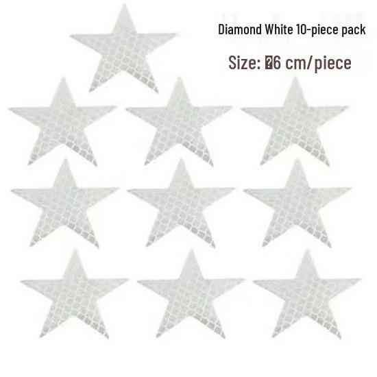 Pentagon Reflective Warning Sticker for Cars & Motorcycles - Creative & Personalized Decoration