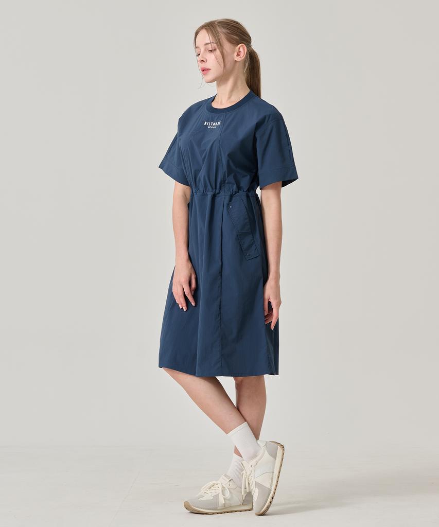 Built Moa Women'S Roll-Up Short Sleeve Dress