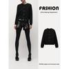 Za2025 Spring New Women's Clothing Slim Looking Bows Decorated Row Button Round Neck Long Sleeve Knitted Coat 1473102
