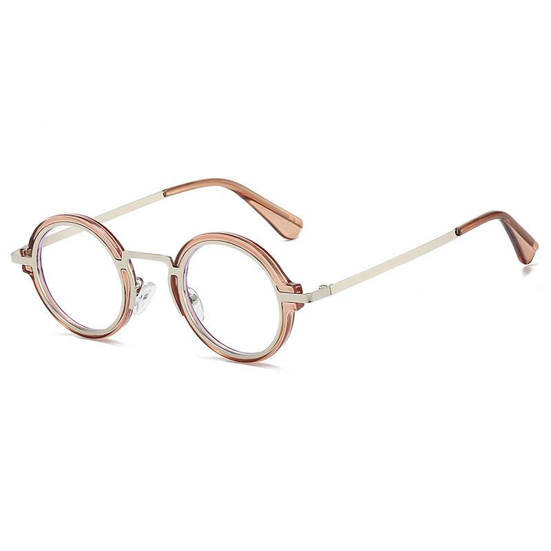 Anti Blue Light Round Glasses Women Vintage Luxury Women's Eyeglasses Frame Men Optical Lenses Frames Man Trends Optical Frame