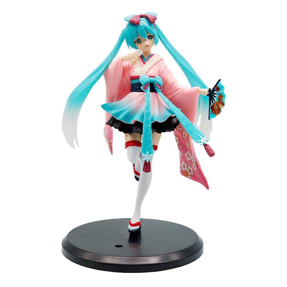 Hatsune Miku Anime Figure Kimono Hatsune Miku Action Figures Kawaii Girl Figurine PVC Collection Model Toys
