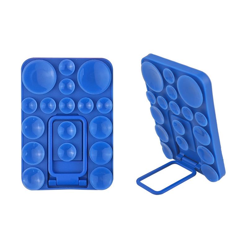 Universal Silicone Phone Holder: Suction Cup, Self-Adhesive, Folding Design