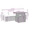 VidaXL Garden Lounge Set with Cushions 5 Pcs, Patio Sofas, Patio Furniture Set, Outdoor Furniture, Grey 3273839
