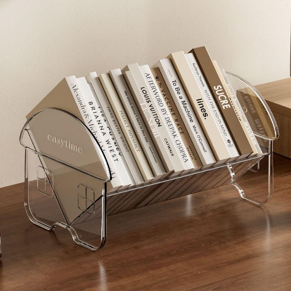Stable Desktop Book Rack Space Saving Stationery Shelf Durable Folder Storage Rack  Student