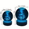 1pc 3D Rose Crystal Ball nightlight, the perfect gift for her on Valentine's Day, Christmas, birthdays and anniversaries