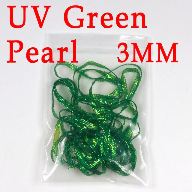 

3 мм, 2 ярда/пакет, УФ-флуроцентная плоская ромбовидная оплетка для выходящих на свет нимф, креветок, стример, щука, материал для вязания мух в морской воде 3mm*2Yard