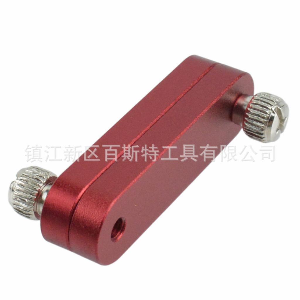 Aluminum Alloy Adjustable Ruler Positioner Steel Ruler Scribing Tool Slider Fixing Device Woodworking Marking Tool