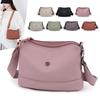 Autumn New Casual Simple Large-capacity Shoulder Bag Women's Lightweight Canvas Bag Textured Messenger Women's Bag