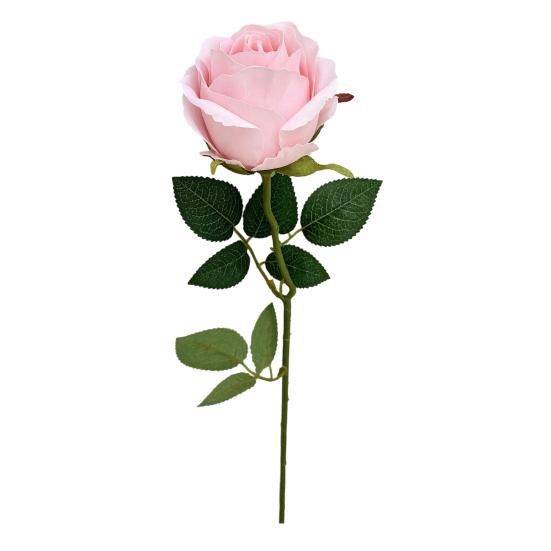 Artificial Rose Flower, Long Stem Fake Silk Roses for DIY Bridal Bouquet, Wedding Party Centerpiece, Home Table Decor