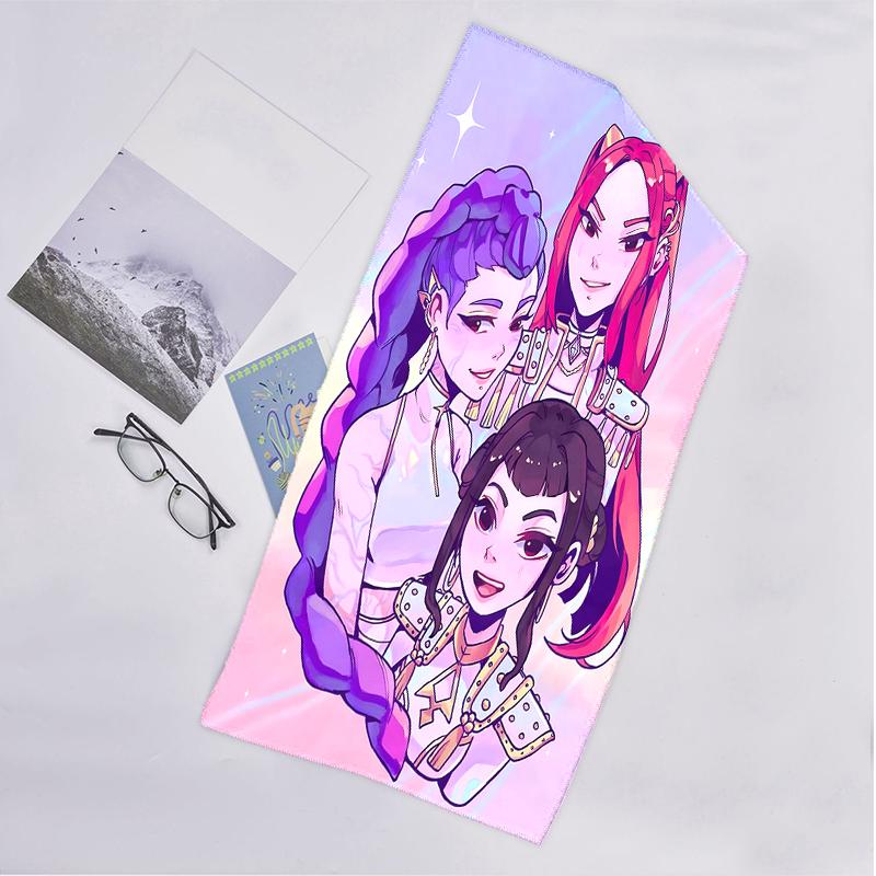 Kpop Hunter Fashion Beach Towel: Ideal for Summer Adventures Soft, Absorbent and Quick Drying Suitable for Swimming and Bathing
