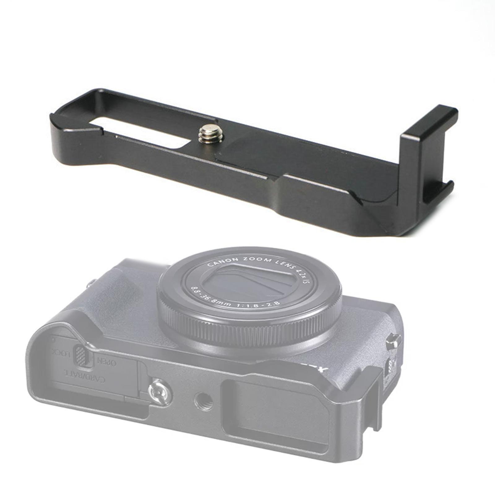 

Кронштейн микрофона L-образной формы для зеркальной камеры G7X Mark III, алюминиевый внешний кронштейн с кронштейном «холодный башмак» для светодиодной подсветки