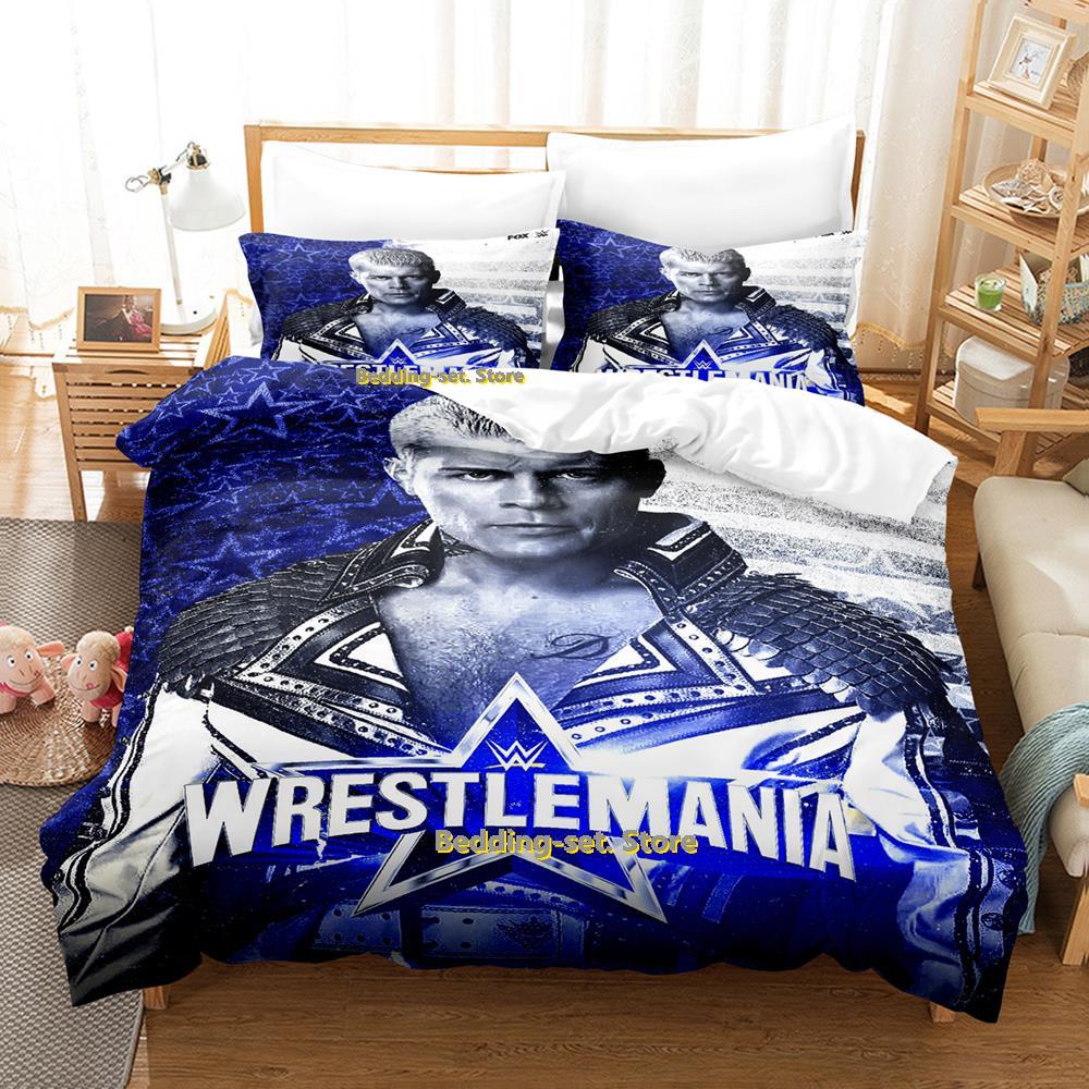 Nytt Cody Rhodes American Nightmare Sängklädesset Enkelt Twin Full Queen King Size Sängset Vuxen Barn Sovrum Påslakan Set Anime