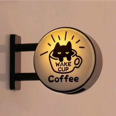 Koffie Neonbord Magnetisch Sfeerlicht Decoratieve Koelkastmagneet voor Huiseigenaren Appartement Keuken Kantoor Slaapzaal Garage