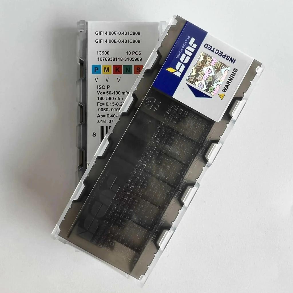 ISCAR / GIFI4,00E-0,40 IC908 /Industrial Indexable Carbide Inserts 10 PCS