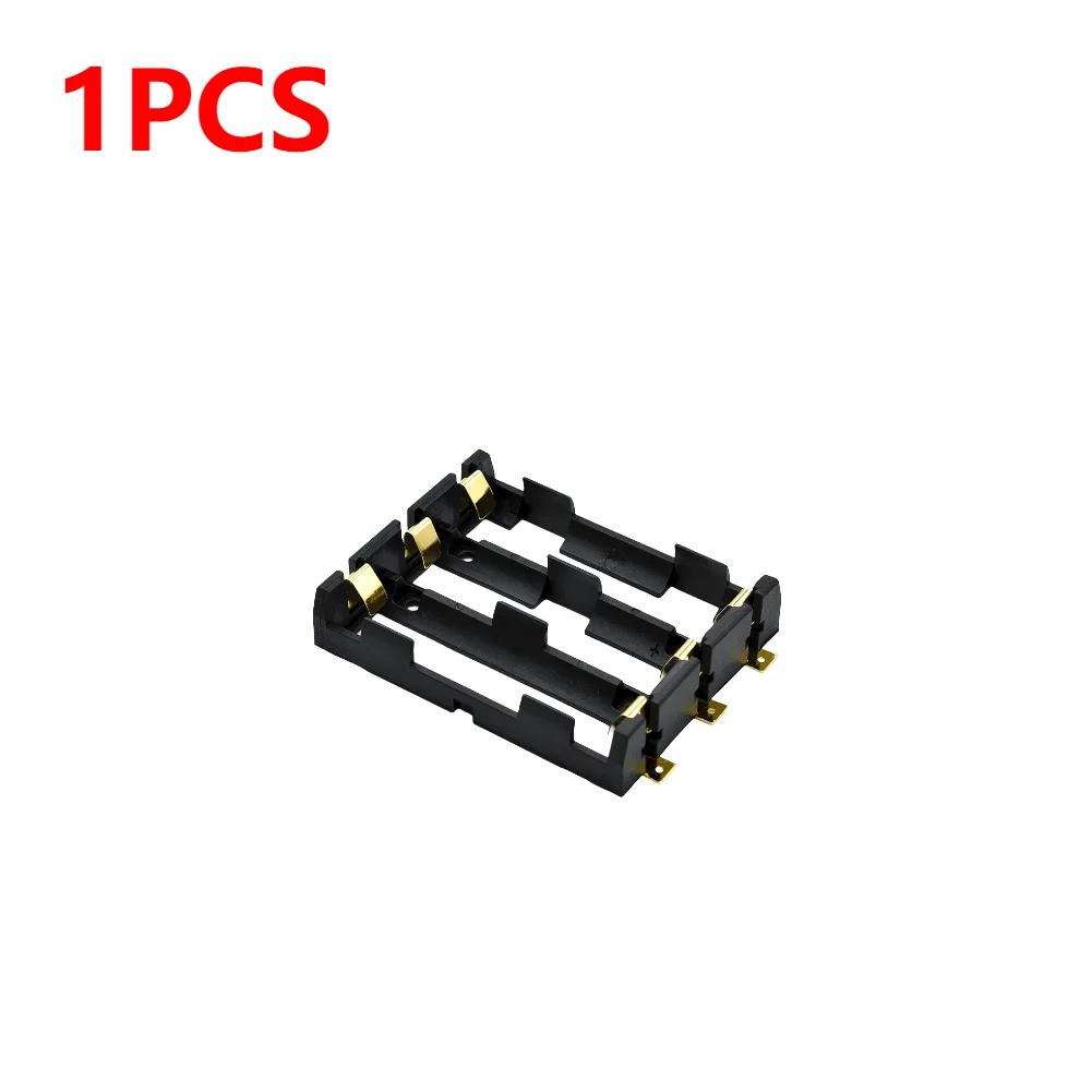 1-10pcs 18650 SMT Battery Holder 18650 SMD Battery Box With Bronze Pins Rechargeable Battery Holder Clip Storage Case Power Bank