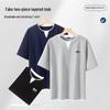 Mark Fairwhale Men's Chinese Style Panda Print Cotton T-Shirt