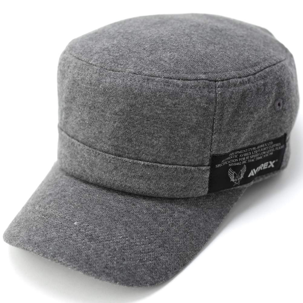 

AVIREX Мини-френч-терри Свитшот Стандартная Рабочая Кепка Шляпа Де Голль Гольф-кепка Мужская Серый серый