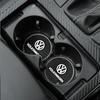 Nuovo set da 2 pezzi Tappetino Antiscivolo per Tazza d'Acqua per Auto con Diamanti e Strass in Silicone per Volkswagen VW Scirocco Jetta Beetle Golf CC Sharan T