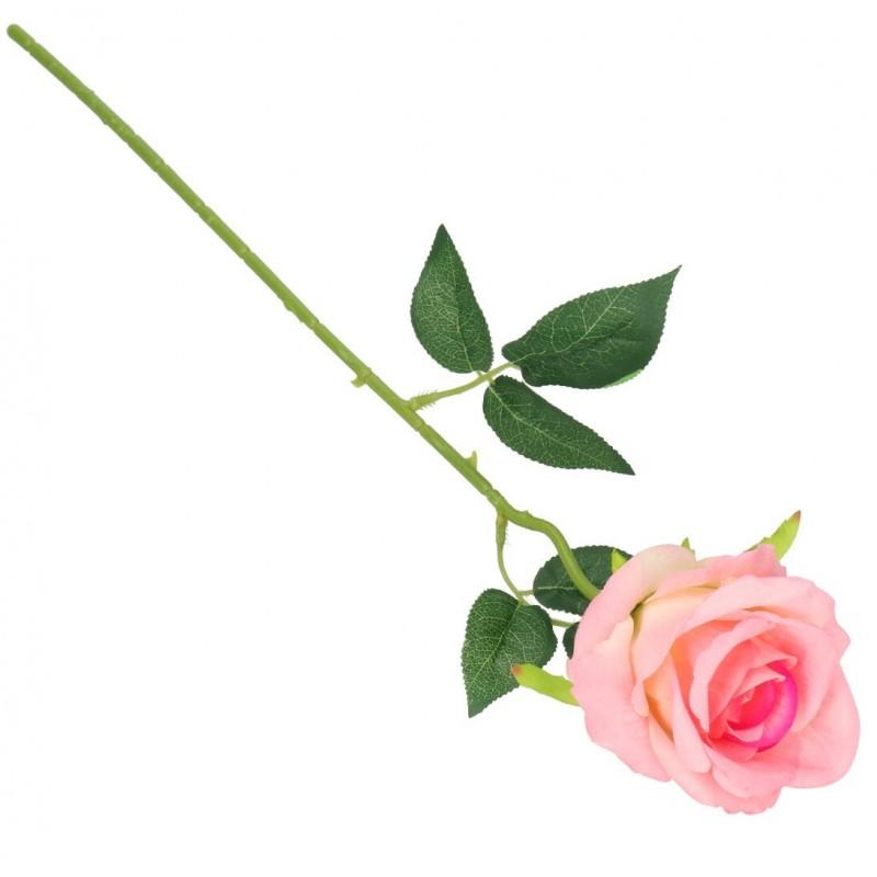 SINGLE SUEDE ROSE LIFE-LIKE 51CM ROSES