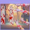 Red Bloodstained Gloves For Cosplay Halloween Costume Party Props