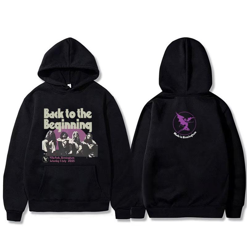 

Heavy Metal Rock Band Black Sabbath and Ozzy Osbourne Back To The Beginning 2025 Hoodie Men Women Vintage Oversized Sweatshirt S