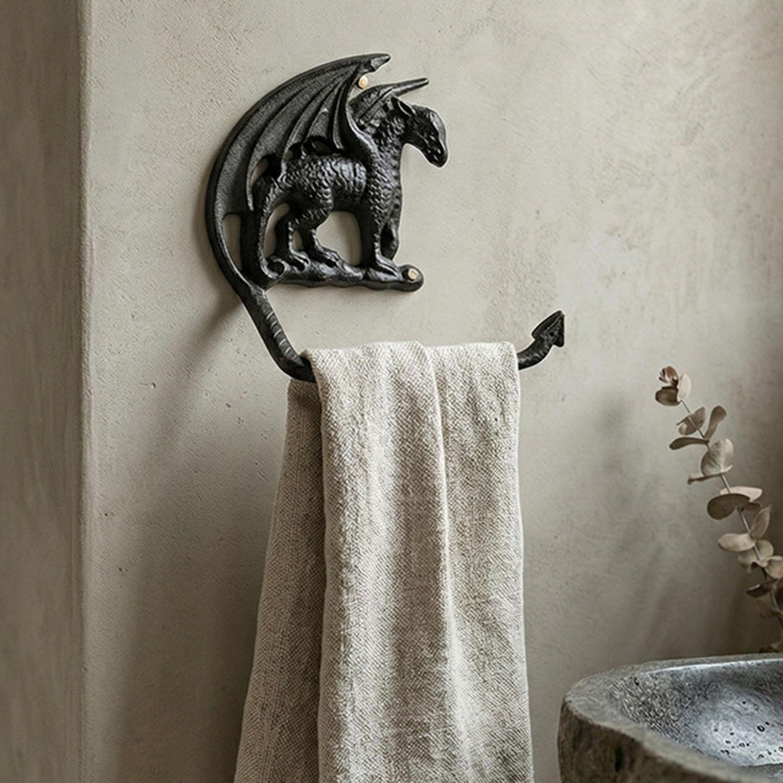 

Cast Towel Rack, Wall Mounted Decorative , Hook, Holder, Novelty Hanging Rack Style A