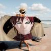Anime G-Gaara Microfiber Blanket Quick Drying Beach Towels Oversized Printing Super Absorbent Pool Towel Blanket