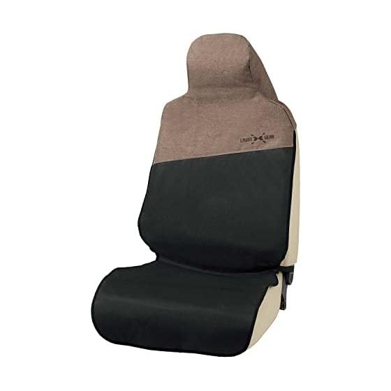 BONFORM Polyester Passenger Car Seat Cover Cross Gear Waterproof/Washable Front Seat 1 Piece Beige 4087-10BE