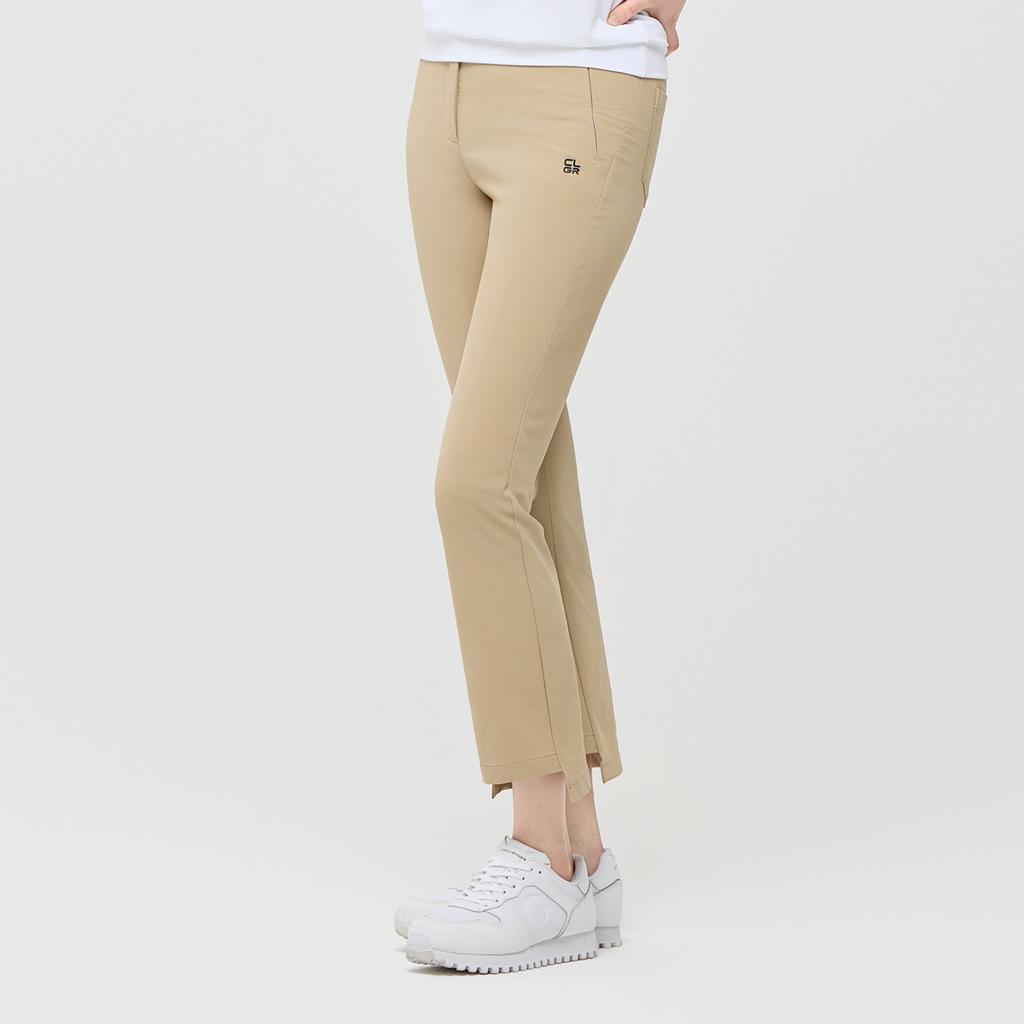 CHALLENGER Women'S Essential Nylon Stretch Semi-Bootcut Pants Beige