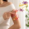Openable Floral Armlet Colorful Metal Upper Arm Bracelet Boho Flower Arm Cuff  Beach
