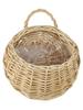 Wandmontierter Pflanzen Blumen Weidenkorb Hängender Halter Outdoor Blumentopf