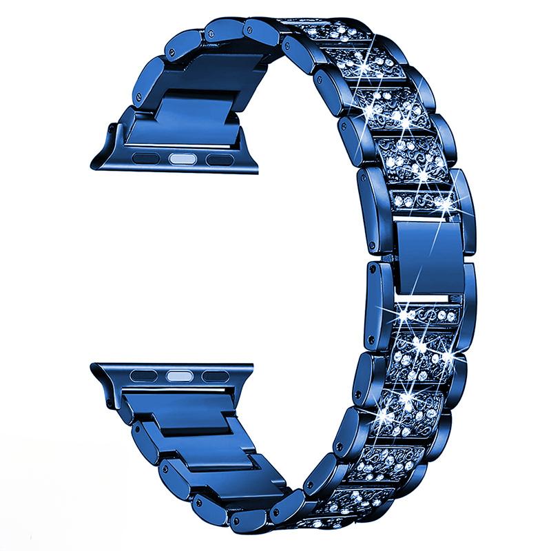 Bling Diamond Strap for Apple Watch Ultra 2 49mm Band 46mm 40mm 45mm 44mm 41mm 42mm for Iwatch Series 10 9 8 7 6 Women Bracelet
