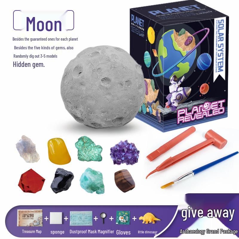 Planet Gem Archaeological Excavation Toy - Educational Treasure Hunt for Kids