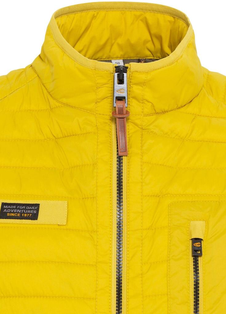 Winter Jacket Camel Active Lightweight Quilted Vest Made of Recycled Polyamide (460840-3E52) Lemon-colored