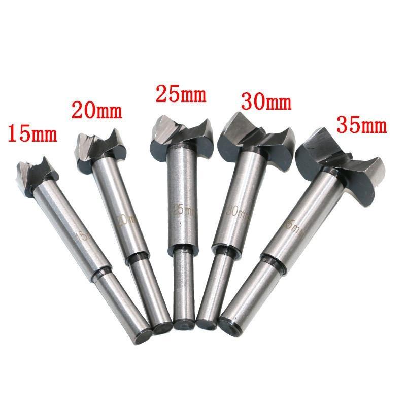 5PCS New Woodworking Drill Bit 15-35mm Hinge Cutter Boring Drill Bit Carbide Tipped Drill Bit