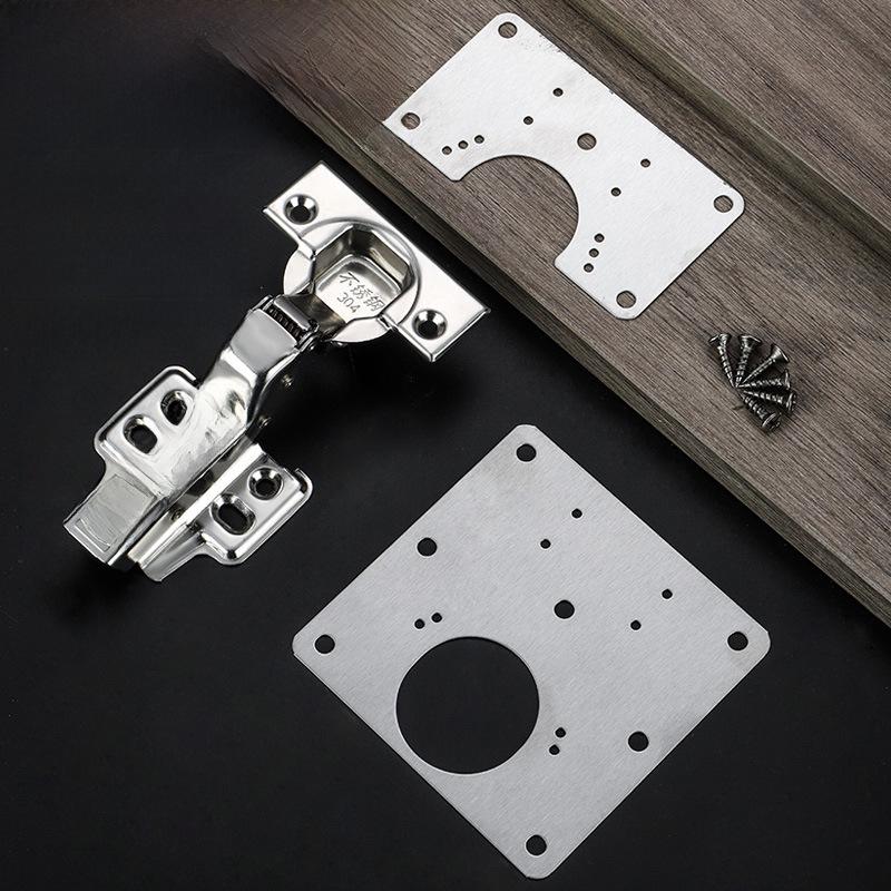 Stainless Steel Hinge Repair Plate for Cabinet Doors