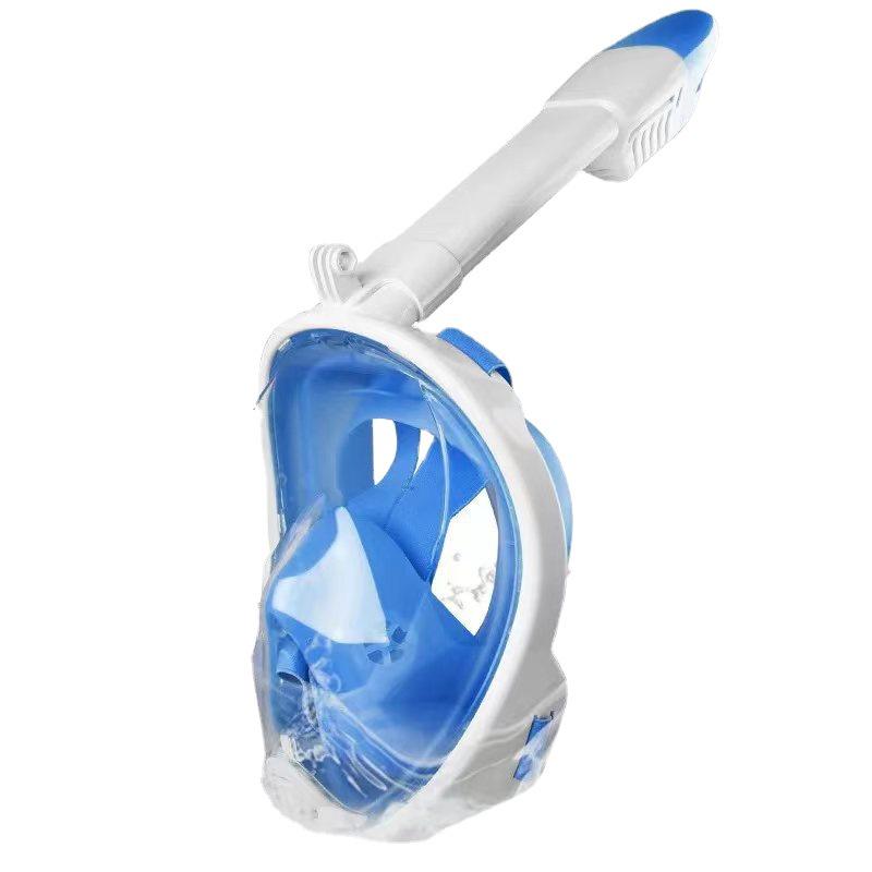 Silicone Diving and Snorkeling Set with GoPro-Compatible Swim Goggles