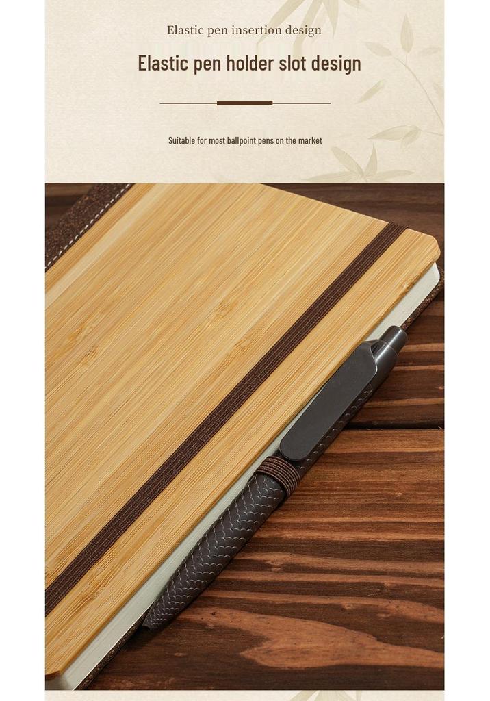 Eco-friendly Bamboo Notebook & Anti-spill Coffee Cup Gift Set