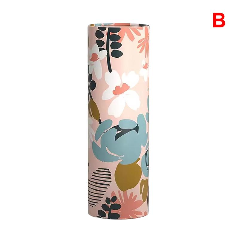 

Floral Pattern Car Tissue Holder With Tissue Travel Cylinder Tissue Box For Car Cup Holder, Suitable For Home Tables