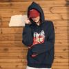 Sancai 2025 Christmas Embroidered Fleece-Lined Hooded Sweatshirt
