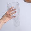 Creative Transparent Double Glass Cup Bottle Style Exquisite Wine Bottle High Temperature Resistance Coffee Mug Espresso