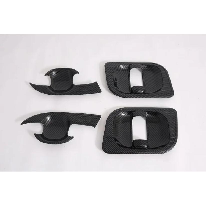 For Toyota HiAce Sixth Generation (H300) - Carbon Fiber Style Door Handle Bowl Cover Cup Cavity Trim