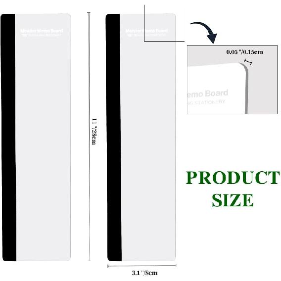 Office Desk Accessories 2pcs Computer Monitor Memo Board Message Board Transparent Acrylic Side Panel Sticky Note Board Left and Right Computer Note